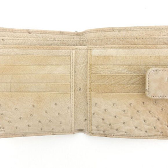 Gucci Wallet Purse Interlocking Beige Gold Woman Authentic Used Y4191 - Picture 4 of 6